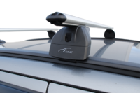 Багажная система "LUX" с дугами 1,2м аэро-классик (53мм) для а/м Kia Soul II, хэтчбек, 2013-н.в. с интегрированным (низким) рейлингом